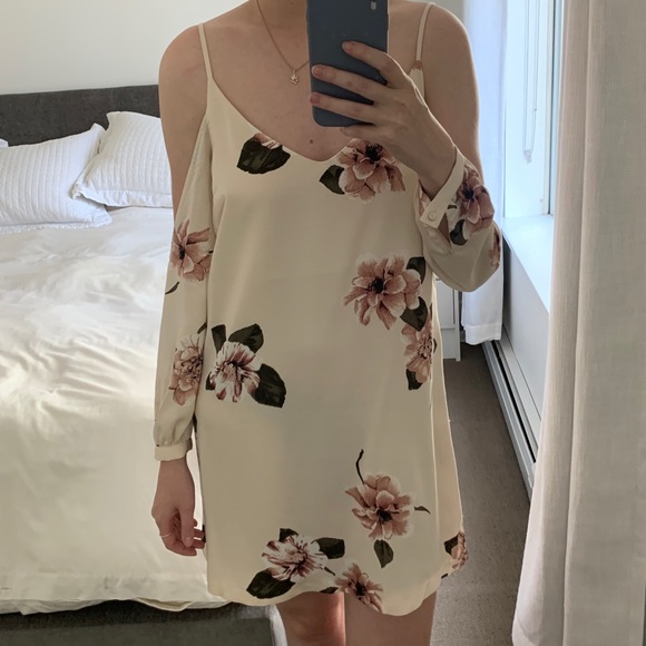 Dynamite Floral Off The Shoulder Dress - Picture 1 of 5